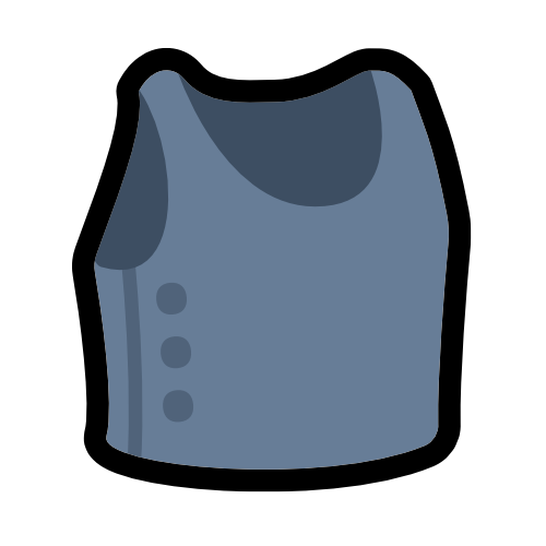 A dull blue button-up binder